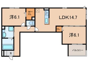 マハナの物件間取画像